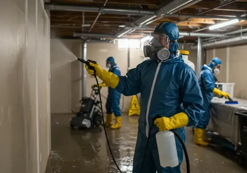 Basement Sanitization and Antimicrobial Treatment process in Hercules, CA